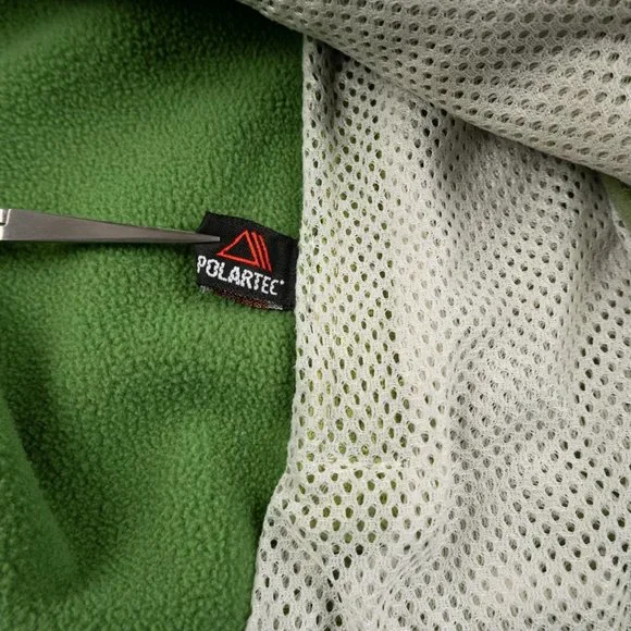 L.L. BEAN Polartec green fleece vest size S - Picture 8 of 10